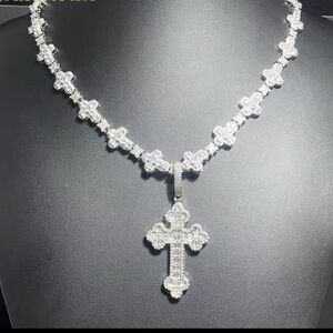 Iced out Cross Necklace